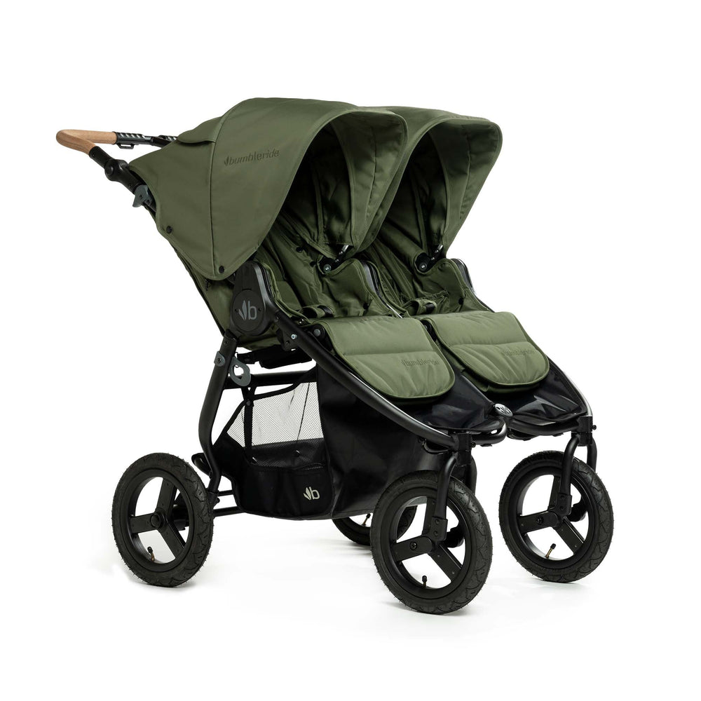Bumbleride Indie Twin - Olive - 3/4th View - 2024 Collection