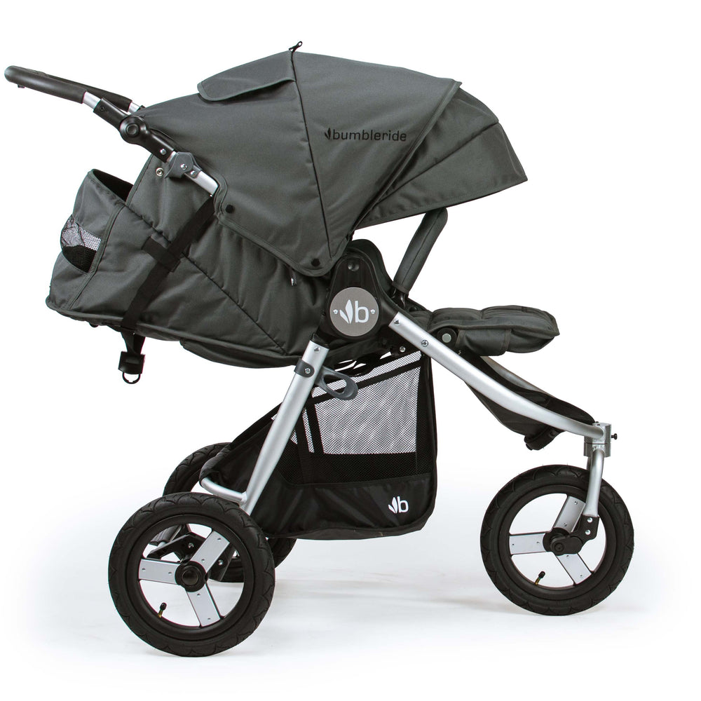 
                      
                        Bumbleride Indie All Terrain Stroller Grey Coral Rear View - Russia
                      
                    