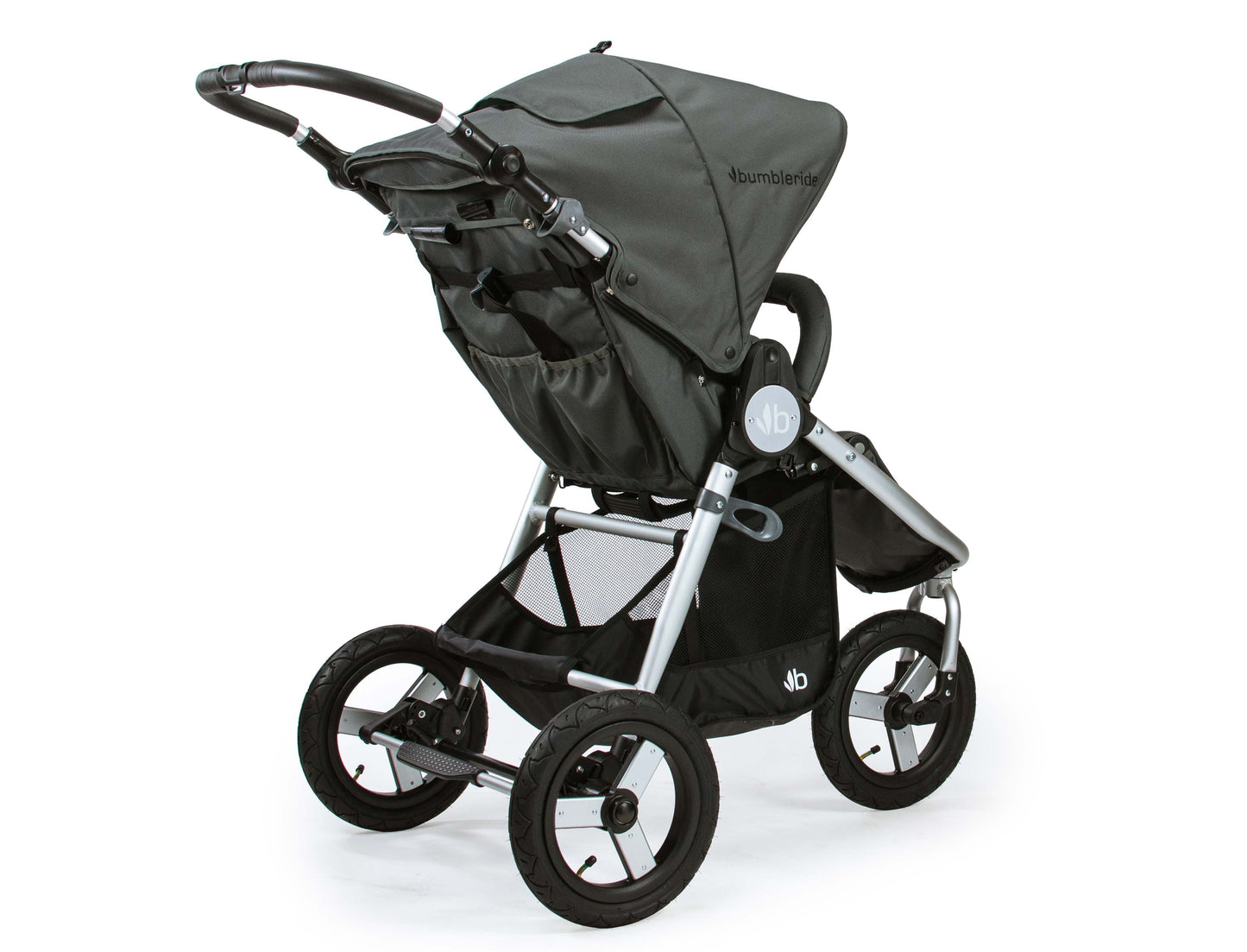 Bumbleride Indie All Terrain Stroller Grey Coral Rear View - Russia