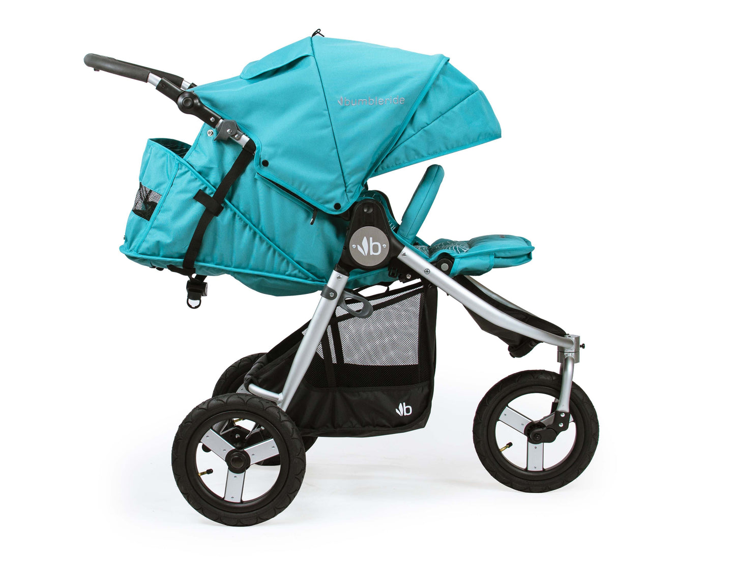 2019 Bumbleride Indie All Terrain Stroller - Tourmaline Wave - Profile View - Russia