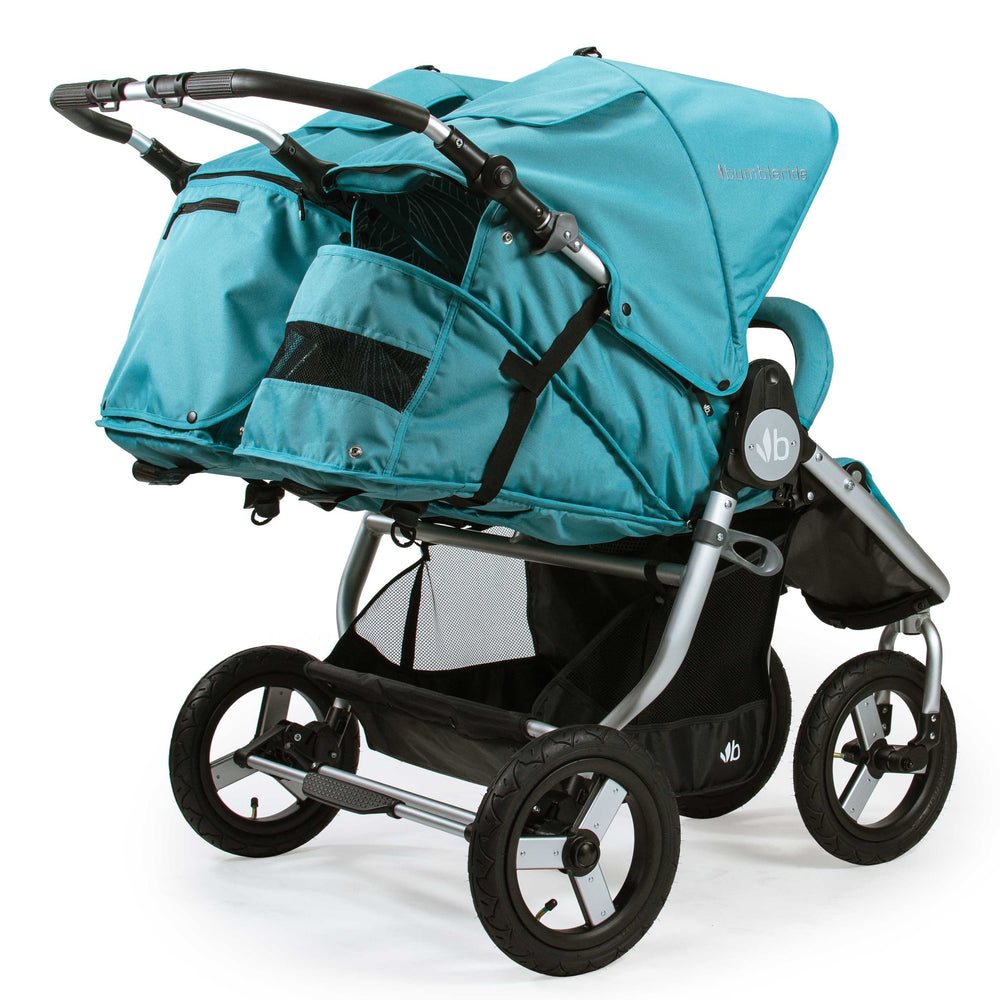 
                      
                        Bumbleride Indie Twin Double Stroller Tourmaline Wave Rear View
                      
                    