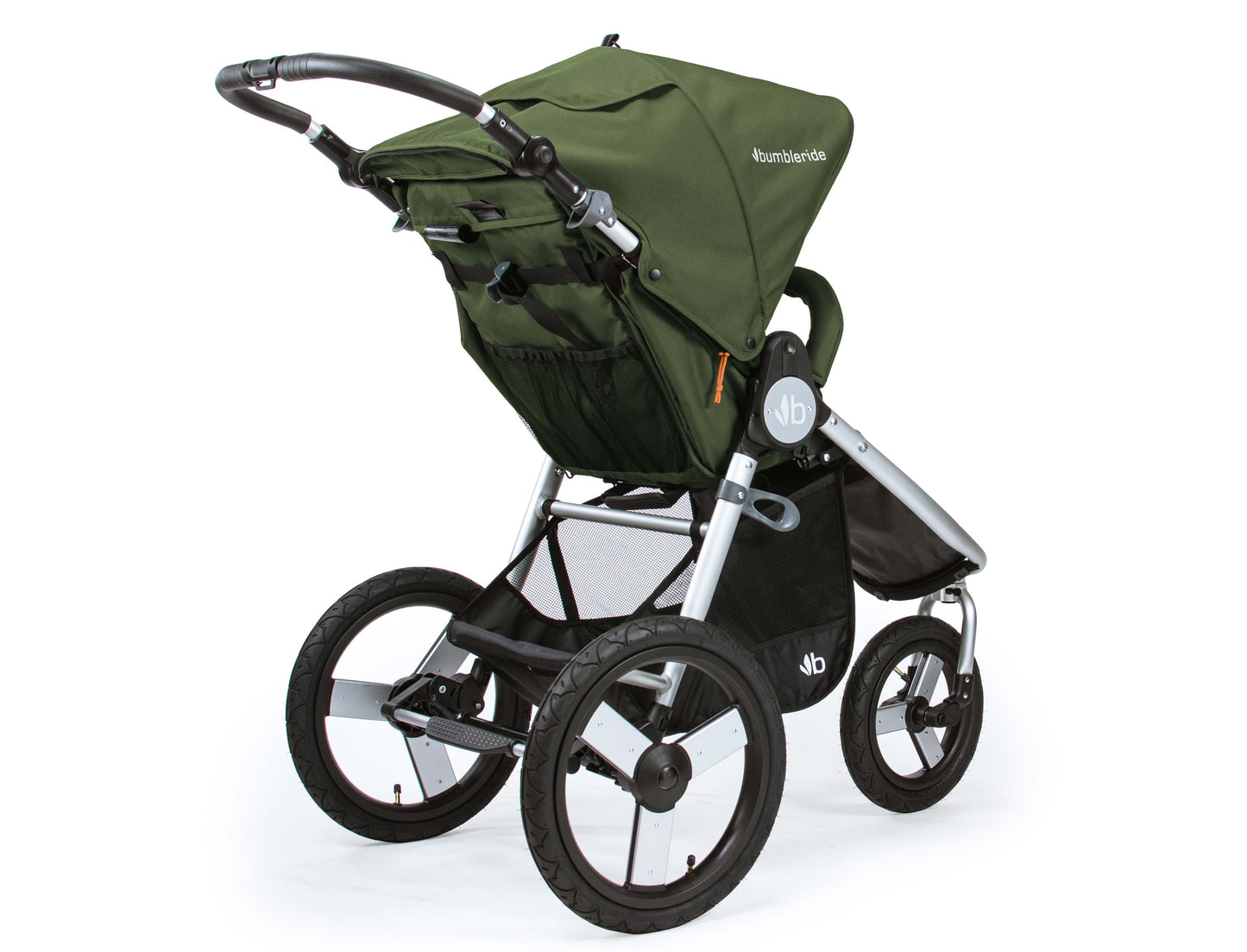2019 Bumbleride Speed Jogging Stroller Camp Green Rear View
