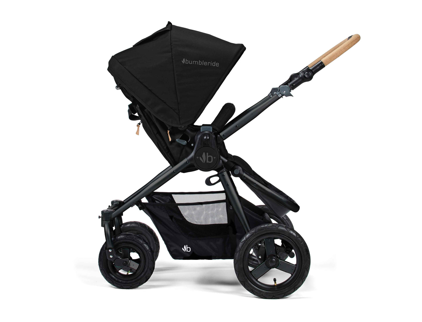Bumbleride Era Reversible Seat Stroller Matte Black Seat Reversed