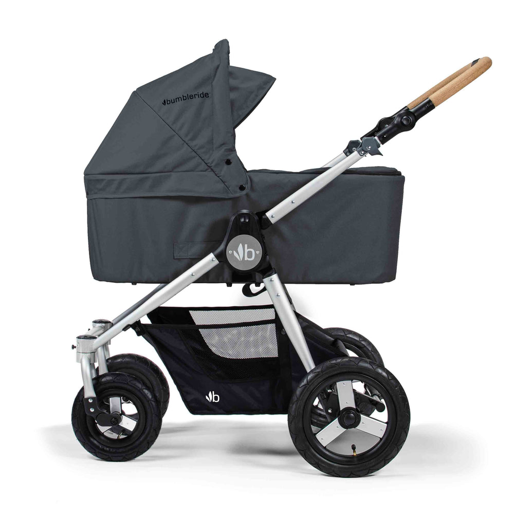 
                      
                        Bumbleride Era Reversible Seat Stroller Dawn Grey with Bassinet Accessory
                      
                    