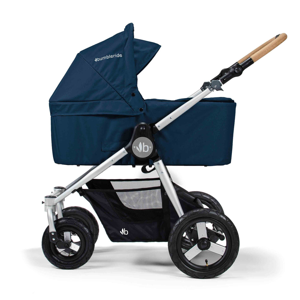 
                      
                        Bumbleride Era Reversible Seat Stroller Maritime Blue with Bassinet Accessory
                      
                    